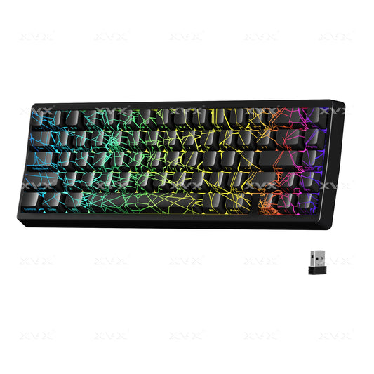 XVX M67 JadeStone Spider Web Tri-Mode RGB Mechanische Tastatur