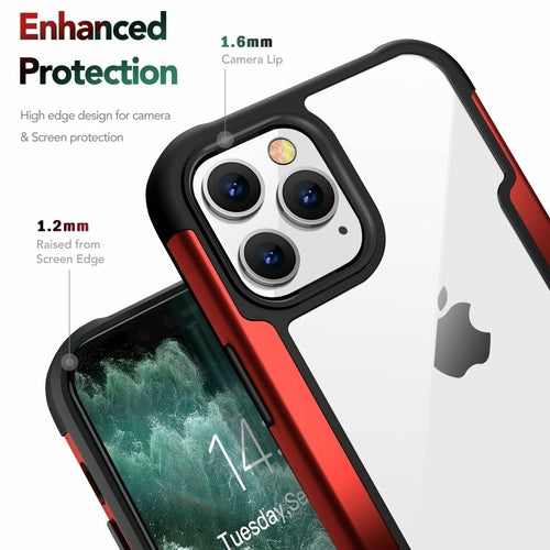 AMZER Ultra Hybrid SlimGrip Hülle für iPhone 12 Pro Max mit Klarsicht