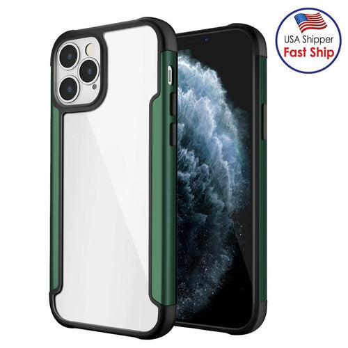 AMZER Ultra Hybrid SlimGrip Hülle für iPhone 12 Pro Max mit Klarsicht