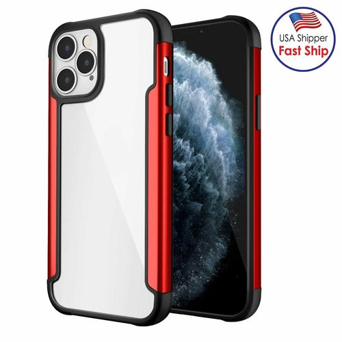 AMZER Ultra Hybrid SlimGrip Hülle für iPhone 12 Pro Max mit Klarsicht