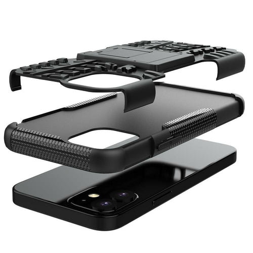 AMZER Hybrid Warrior Dual Layer Kickstand Hülle für Apple iPhone 12