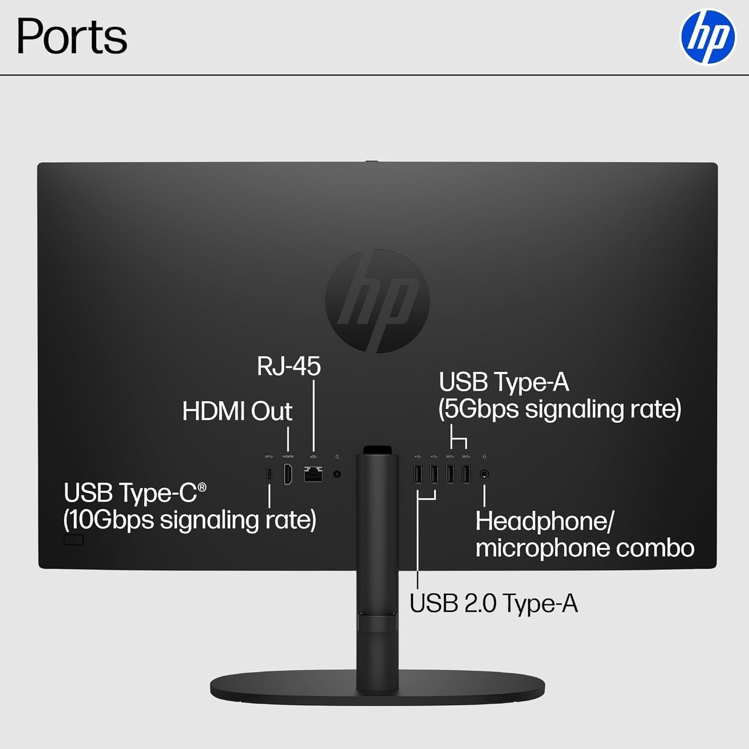 HP 2025 22" FHD All-in-One Desktop-Computer • die neue Version für den täglichen Gebrauch • Neueste Intel Quad-Core CPU der 13. Generation • 8GB DDR5 • 128GB Speicher • HDMI • Typ-C • Wi-Fi • HD Webcam • Win11 Pro • Schwarz